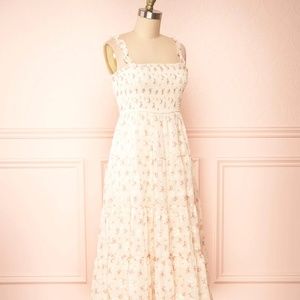 Unworn Tiered cotton eyelet floral dress